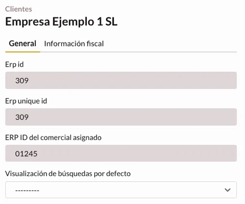 Ficha de un cliente
